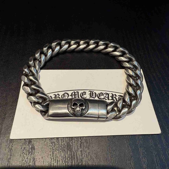 Chrome Hearts Silver Skull Bracelet - Picture 1 of 9